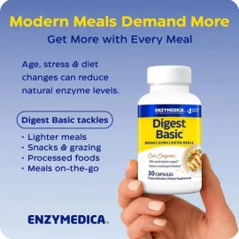 Enzymedica Digest Basic Cápsulas Enzimas Digestivas Suplemento