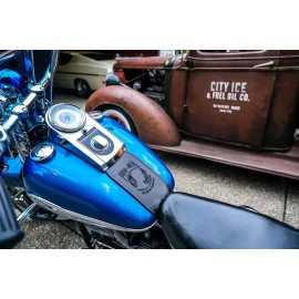The Dirty Gringo Harley Davidson Leather Gas Tank Panel Bib POW MIA Not Forgotten