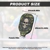 Rweroyiu Skull Camo Unisex's Pickleball Paddle Cover Fashion Zippered Pickleball