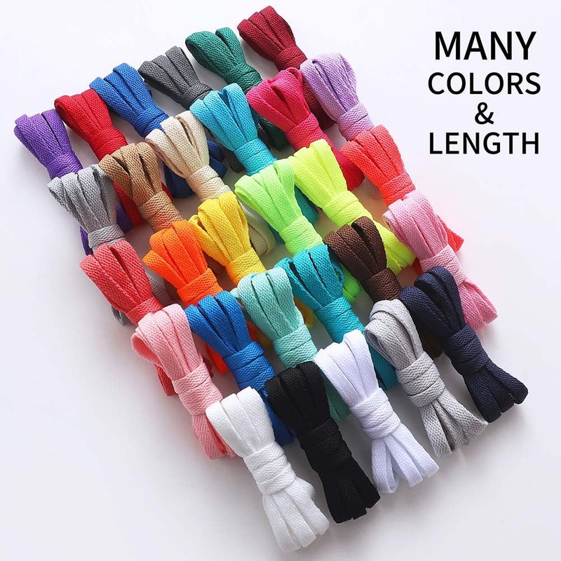 VSUDO VSUDO 115 cm Flat Shoe Laces for Trainers, Canvas