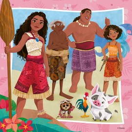 Ravensburger Children's Puzzle 12004102 - Moana 2 On to New Adventures - Puzzle for Children from 5 Years, 3 x 49 Pieces