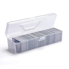 HOMEE Trading Card Storage Box, Plastic Card Box, Playing Card Container, Large Capacity Collector Card Case,Portable Sports Card Storage Boxes for Collectible Gaming Trading Cards(Cards Not Included)