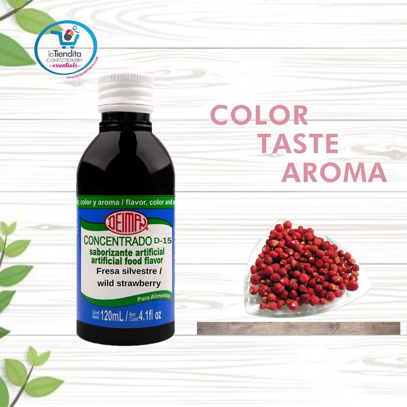 Deiman Artificial Food Flavoring Wild Strawberry Concentrate D-15(4 fl oz)