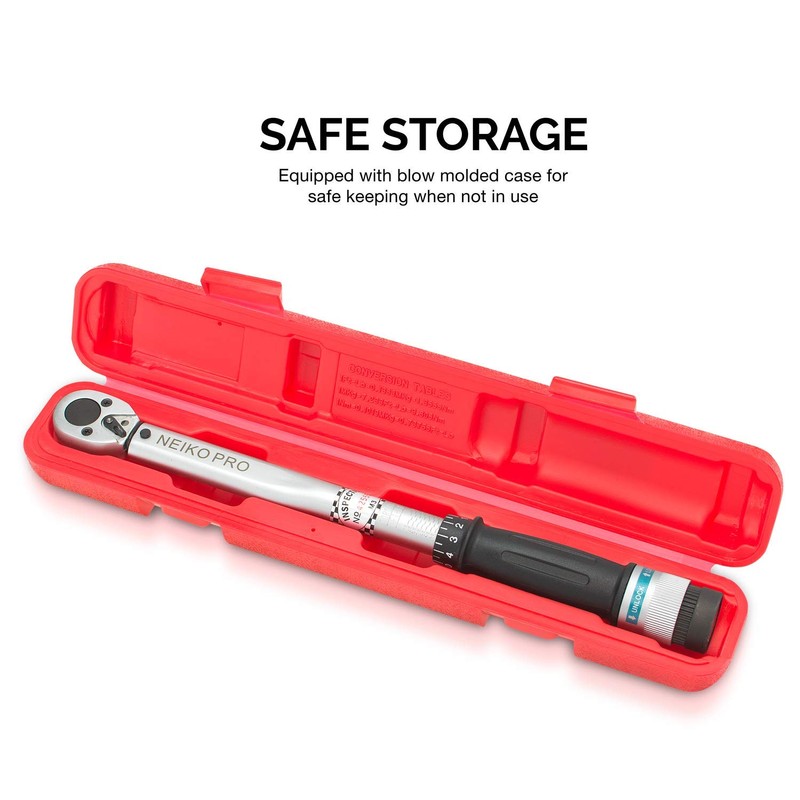 Neiko PRO 03707B 3/8" Drive Adjustable Click Torque Wrench |