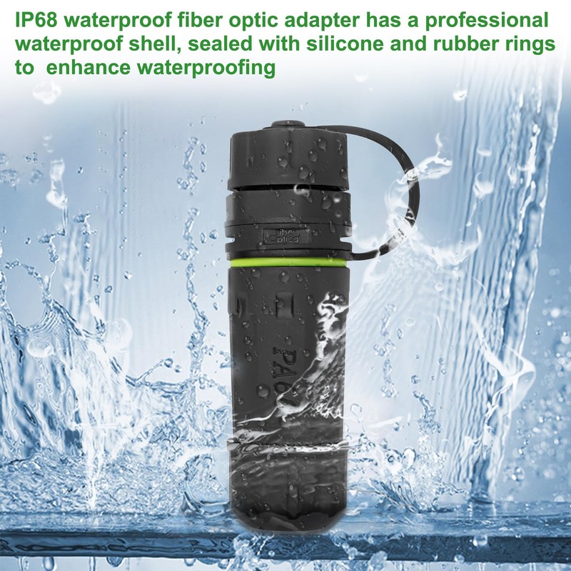 XMSJSIY IP68 Waterproof SC to SC Fiber Optical Adapter Connector