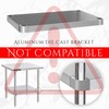 Galvanized Under Shelf for Work Tables - DuraSteel Extra Adjustable