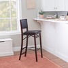 Linon Keira Pad Back Folding Bar Stool