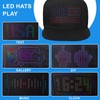 LED Message Display Baseball Cap, Bluetooth Editable, Cool Hat for