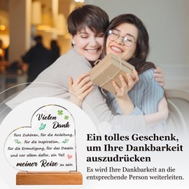 Thank You Gifts for Women Men - Acrylic Decoration, Christmas Gifts, Thank You Gift, Leaving Gift Colleague, Educator, Retirement Gift, Small Thank You Gifts for Teacher