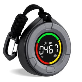 INKBIRDPLUS Portable CO2 Detector, Mini CO2 Meter, CO2 Sensor with Full Colour LCD, Indicator Light, Alarm, Automatic Calibration, for Home, Office, Greenhouse