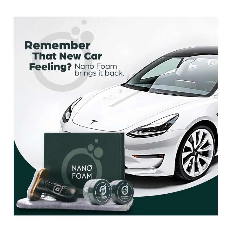 Nano Foam Car Scratch Remover Kit with O3 Formula