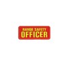 Range Safety Officer EMB Patch 2x5 Hook on Back red/Yellow