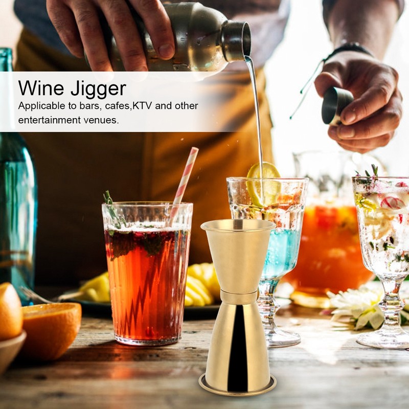 Stainless Steel Measuring Cup Wine Glass Ounce Cup Cocktail Jigger