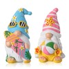 FairySandy 2 Pieces Summer Gnomes Beach Decorations Surfboard Gnome Stuff