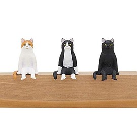 Sitting Large Cat (Complete Set of 3 Types) Gacha Capsule Toy