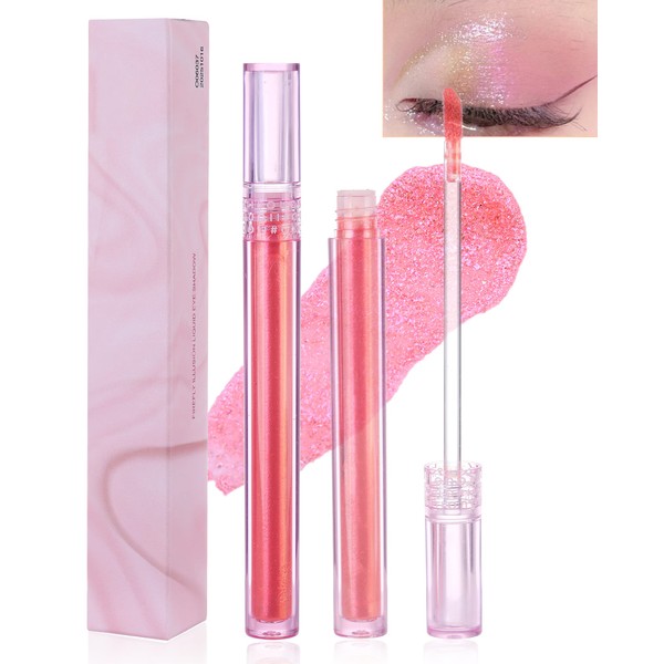 Rose Liquid Glitter Eyeshadow Chameleon Liquid Eyeshadow for Brightening Eyes,
