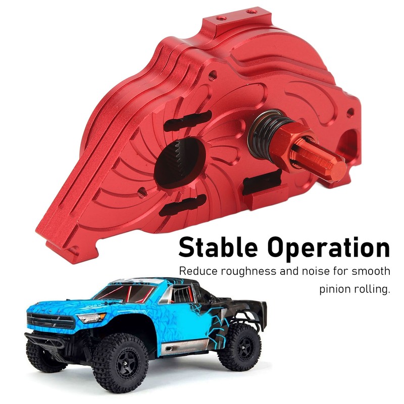 RC Gearbox Cover Aluminum Alloy Transmission Box Housing with Gear