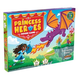 JH5 Princess Heroes! Cooperative Princess Board Game for 1 to 4 Kids Aged 4+, Children Develop New Skills Through Play