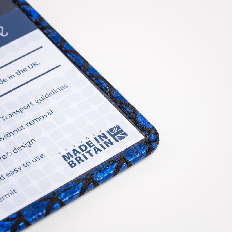 Disabled Blue Badge Holder Parking Permit Wallet in Holographic Scales,