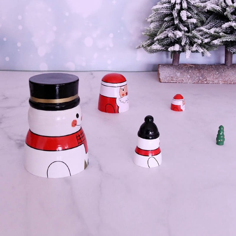 LiebeWH Russian Doll, Christmas Nesting Dolls, Christmas Decorations Attractive Decorative