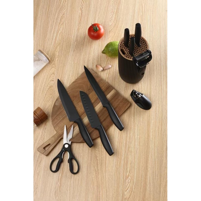 ODDIER Knife Set, 10 Piece Kitchen Knife Set with Block