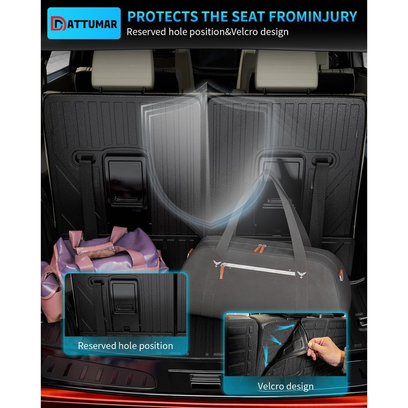 Dattumar Cargo Liner Compatible with 2016-2024 Dodge Durango 6&7 Seater
