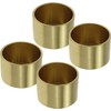FarBoat 4pcs 1-inch Mini Gold Furniture Leg Bottom Cover Brass