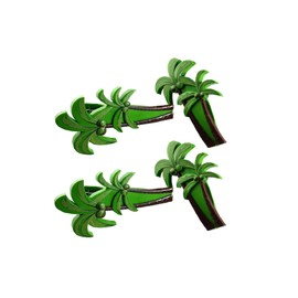2 Set (4 Ct) Coconut Beach Towel Clips Jumbo Size for Beach Chair, Cruise Beach Patio, Pool Accessories for Chairs, Household Clip, Baby Stroller