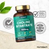 Choline Bitartrate Tablets 1305mg | 120 Count | High Strength