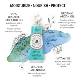 La Chatelaine Hand Cream Trio Tin Gift Set, Natural Hand Lotion, Made in France with 20% Organic Shea Butter, Moisturizing (Gardenia, White Grapefruit, Citrus Fizz) 3 x 1 fl. oz.