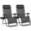Sweetcrispy Zero Gravity Chairs, Set of 2 Portable Recliner Beach