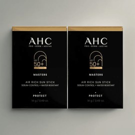 AHC 마스터즈 에어 리치 선스틱 14g(SPF50+) 2개 AHC Masters Air Rich Sun Stick 14g (SPF50+) 2ea [Two Air Rich Scent Sticks]