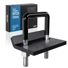 RETRUE Anti Rattle Hitch Tightener 1.25"-2", Rubber Coated Hitch Stabilizer for Trailer Accessories, Anti Rattle Clamp Reduce Movement on Ball Mount Tray Cargo Carrier Bike Rack, 1 pcs, Black