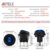 APIELE Waterproof Round Rocker Toggle Switch 2 Position DC 12V