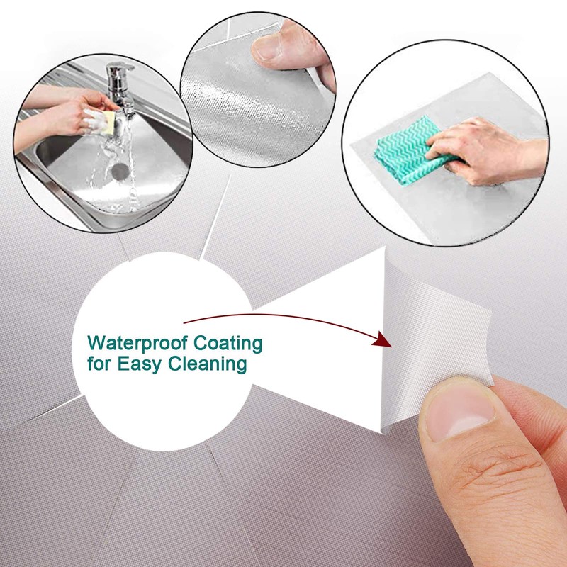 WANGCL 4 Thickened 0.2mm Sheets Stove Burner Cover Reusable Non-Stick