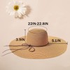 Floppy Big Beach Straw Hats for Women Foldable Summer Wide