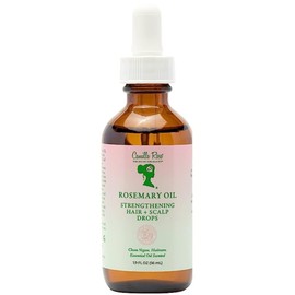Camille Rose Rosemary Oil Strengthening Hair & Scalp Drops, with Castor, Peppermint & Rosemary Oils, for Hair Growth, Hydration & Strength, 1.9 fl oz