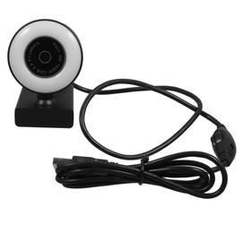 CIYODO USB Webcam with Ring Light Clip High Definition Camera for Video Conferencing Live Streaming Online Courses Driver Rotatable Design