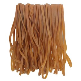 SNAGAROG Pack of 50 Large Rubber Bands, Elastic Rubber Bands, Household Rubber Rings, Wide Strong Rubber Rings for Rubbish Bins, Office Supplies, File Folder (Dark Yellow)