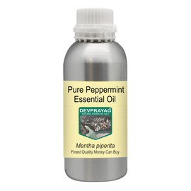 Devprayag Pure Peppermint Essential Oil (Mentha piperita) Natural Therapeutic Grade Steam Distilled 630ml (21 oz)