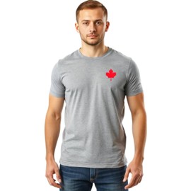 Mens Premium Canada T-Shirt, Custom Limited Edition Tshirt Made in Canada, L3 (T-Shirt, Sport Grey, L)
