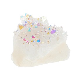 Totority Angel Quartz Points Druzy Energy Stones Raw Quartz Specimen Geode Crystal Cluster Gemstones Office Decor Relaxation Tool