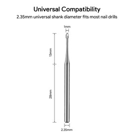Premium Nail Cutter Attachment Cuticle JCMaster Gel Nails Bit Acrylic Manicure Longlife Medium MCA895