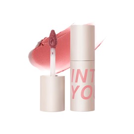 INTO YOU Velvet Matte Finish Lip Stain, Super Stay Lip Stain Long Lasting Waterproof, Lip Tint, Lip Mud Soft Lightweight, Smooth Lip Clay Mousse, Dual-Use For Lips And Cheek, Pink Lipstick (N4)