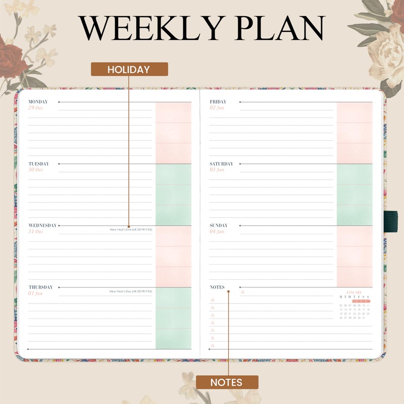 2026 Diary - A5 Diary 2026 Week to View for