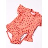 Seafolly Girls' Short Sleeve Rashguard Swimsuit Set, Fruit Punch Peach,