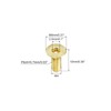 uxcell Flat Head Socket Cap Screws, M4-0.7 x 10mm Brass