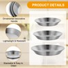 Tobeelec 3 Pcs Stainless Steel Pie Pan Set, Pizza Pan
