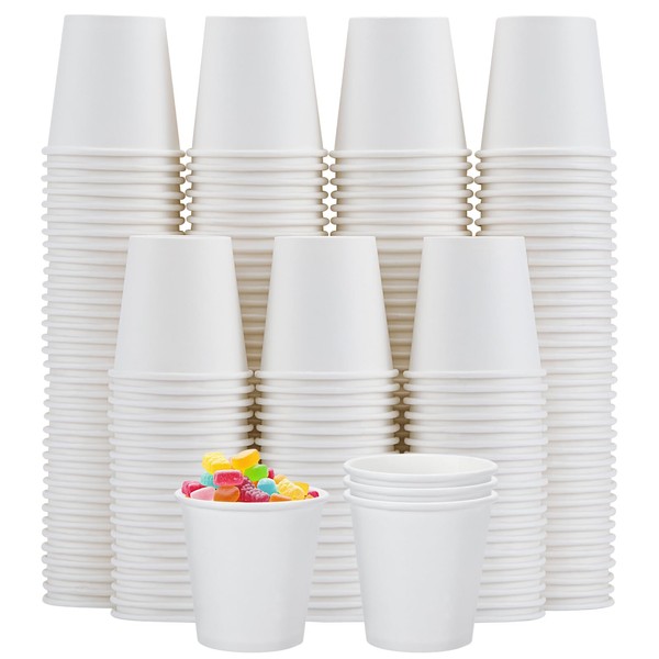 Clawsoff 3 oz Small Mouthwash Cups, 200 Count Disposable Cups