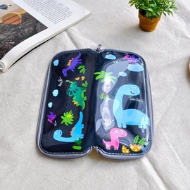 (KitchenU) Dinosaur Character Portable Cutlery Case for Toddlers & Children, Supplies for Picnics & Daycare, Outings, Lunch Boxes, School Lunch Cutlery Case / (키친유)공룡 캐릭터 유아 아동 휴대용 수저케이스 소풍 어린이집 준비물 나들이 도시락 급식 수저집